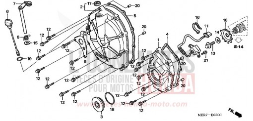 CLUTCH COVER (CBF600S6/SA6/N6/NA6) CBF600N6 de 2006